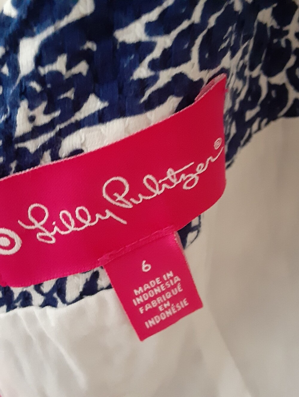 Lily Pulitzer x Target Sleeveless Cotton Textured Fish Print Dress Size 6 - Picture 5 of 8